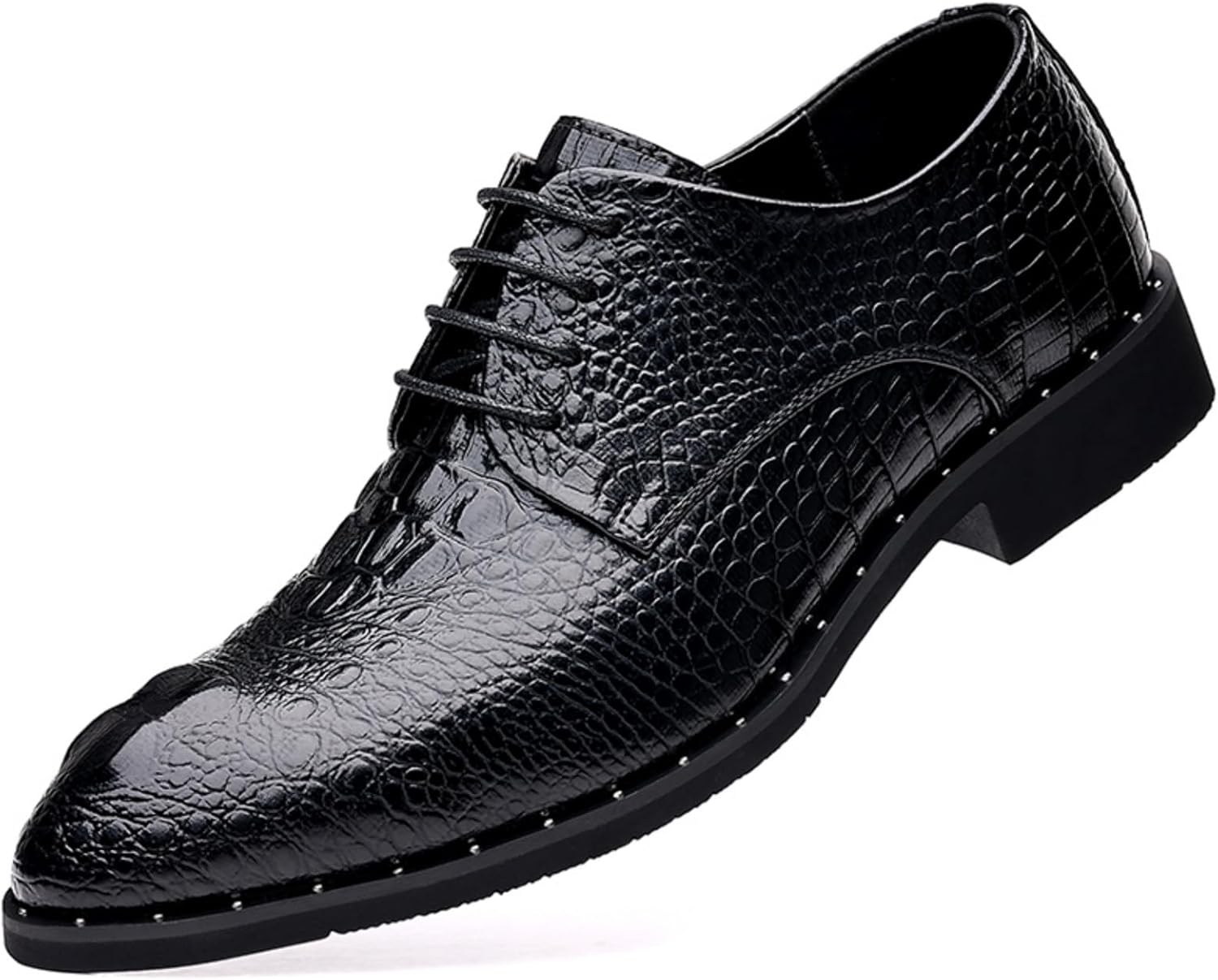 Мужские оксфорды из кожи с крокодиловым тиснением, градиентный цвет, шнуровка, деловые формальные туфли для свадьбы и полуофициальных мероприятий Lshwcift, черный
Мужские оксфорды из кожи с крокодиловым тиснением, градиентный цвет, шнуровка, деловые формальные туфли для свадьбы и полуофициальных мероприятий Lshwcift, черный