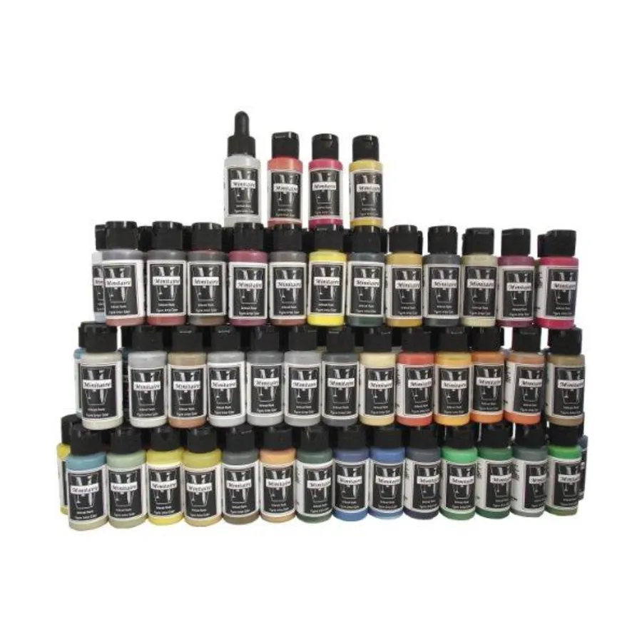 Полный набор миниатюрных красок для аэрографа, Miniature Airbrush Paints - Paint Sets
Полный набор миниатюрных красок для аэрографа, Miniature Airbrush Paints - Paint Sets