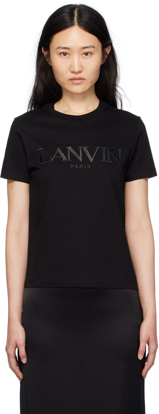 Черная футболка с вышивкой Lanvin, цвет Black
Черная футболка с вышивкой Lanvin, цвет Black
