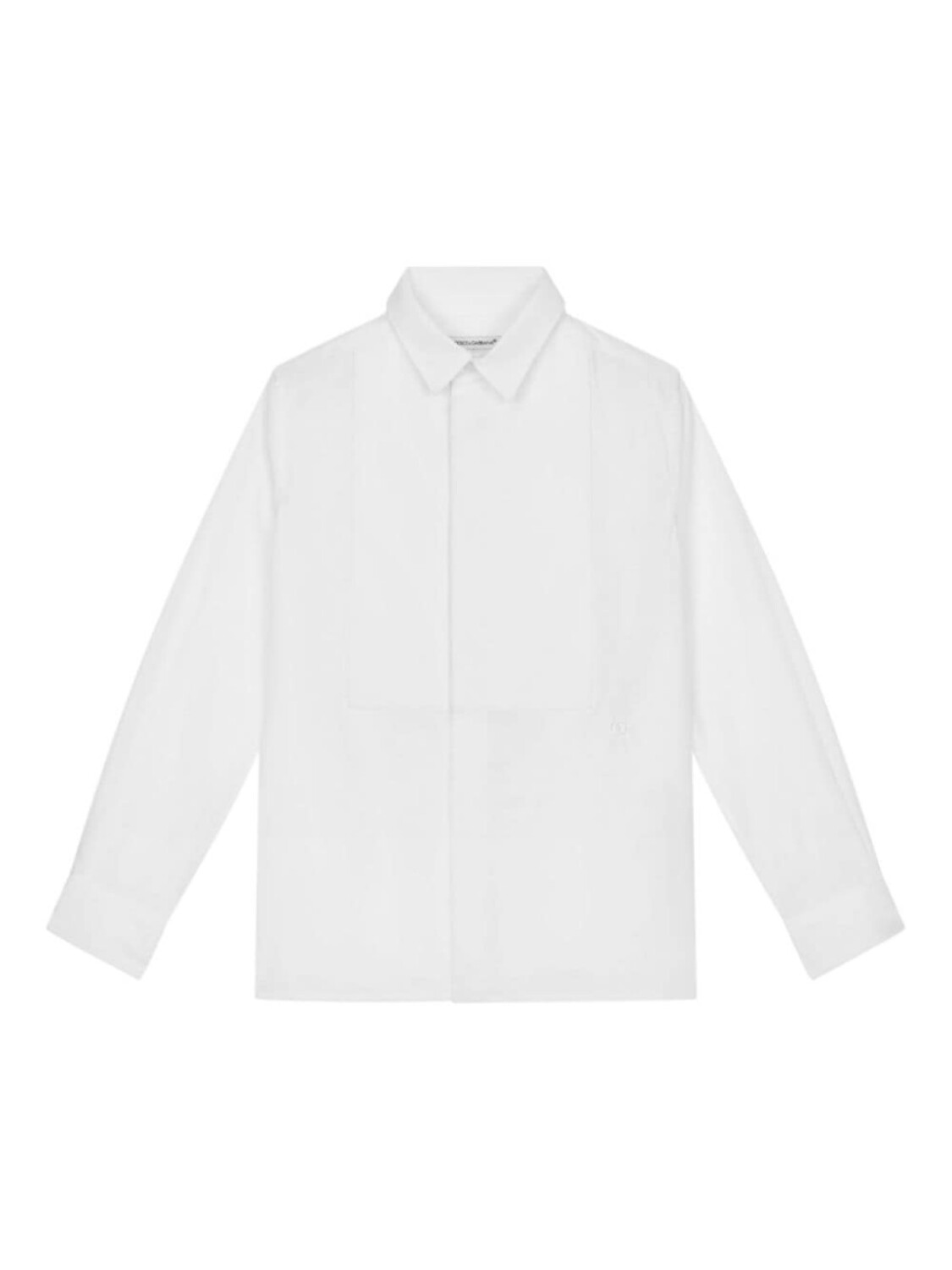 Dolce & Gabbana рубашка с потайной застежкой, белый 
Dolce & Gabbana рубашка с потайной застежкой, белый