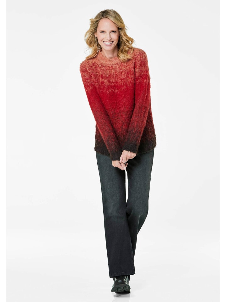 Вязаный свитер, вязаный свитер темно-красного цвета / с узором GOLDNER
Вязаный свитер, вязаный свитер темно-красного цвета / с узором GOLDNER