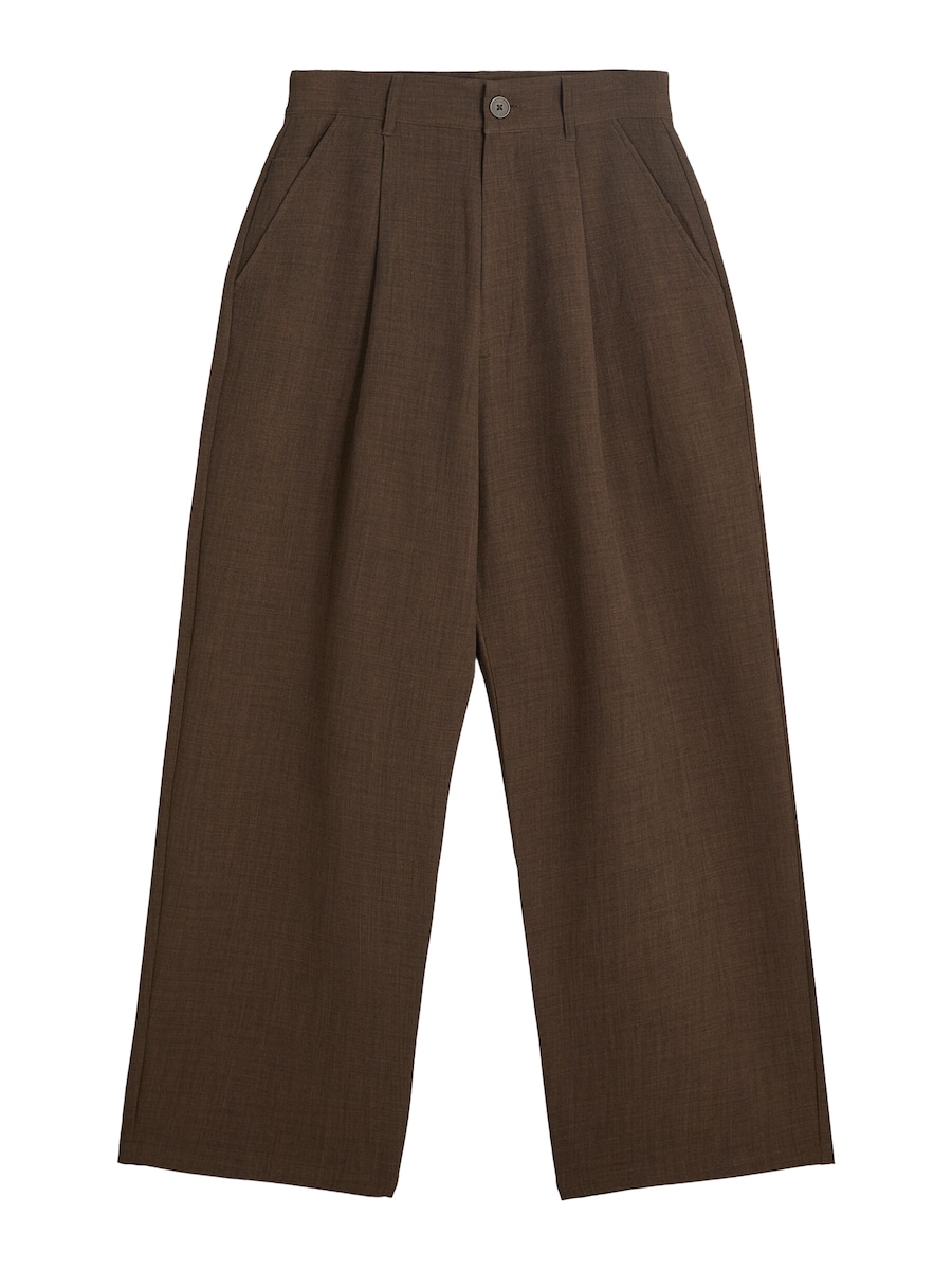 Свободные брюки со складками спереди Bershka, шоколадный
Свободные брюки со складками спереди Bershka, шоколадный