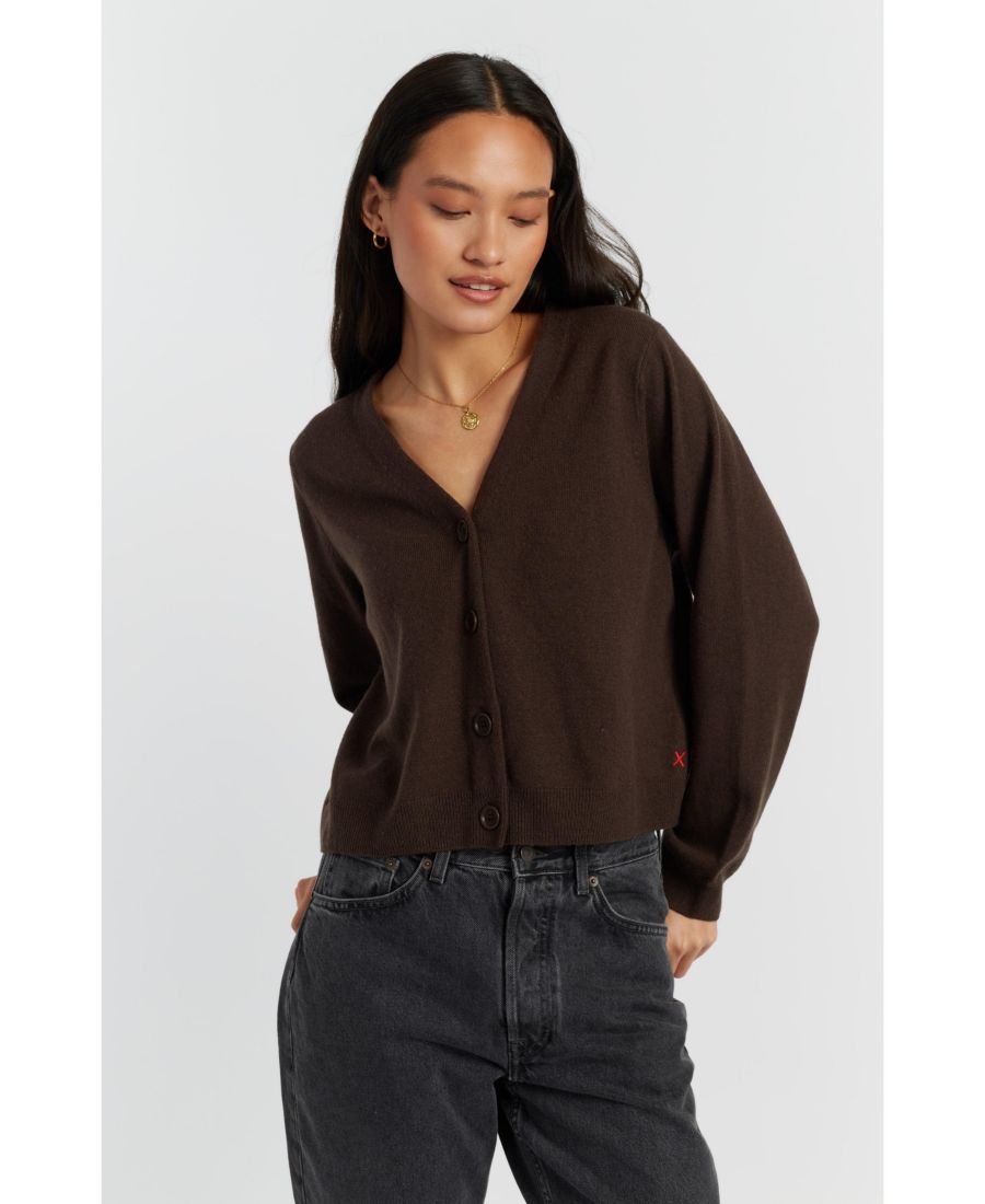 Женский укороченный кардиган из шерсти и кашемира Chinti & Parker, Chocolate
Женский укороченный кардиган из шерсти и кашемира Chinti & Parker, Chocolate