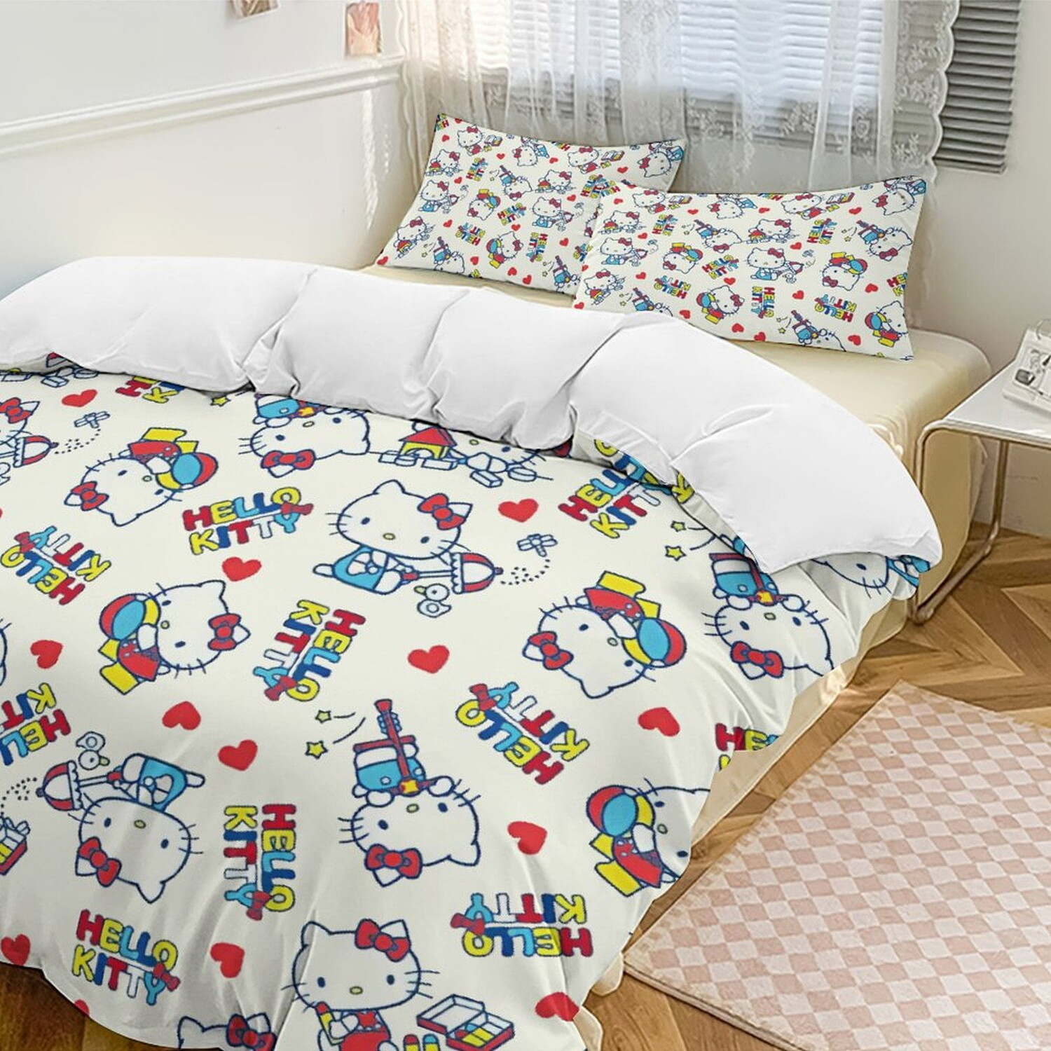 Комплект постельного белья Hello Kitty ENTERRY из 3 предметов (одеяло 86 x 70 дюймов, 2 наволочки 20 x 30 дюймов)
Комплект постельного белья Hello Kitty ENTERRY из 3 предметов (одеяло 86 x 70 дюймов, 2 наволочки 20 x 30 дюймов)