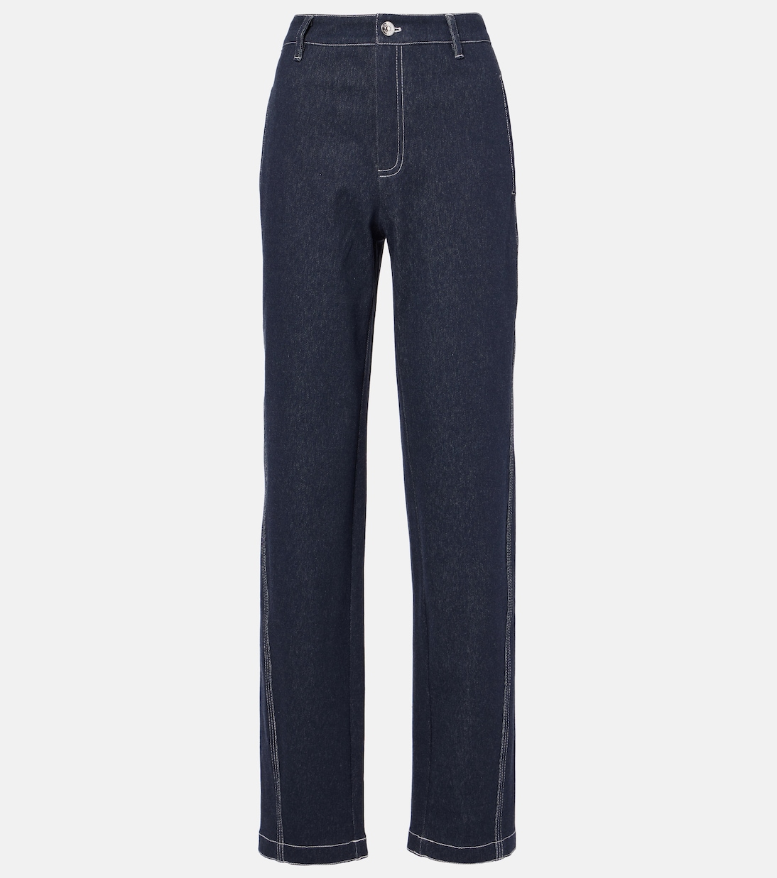 Прямые джинсы Zibello с высокой талией Max Mara, Blu 
Прямые джинсы Zibello с высокой талией Max Mara, Blu