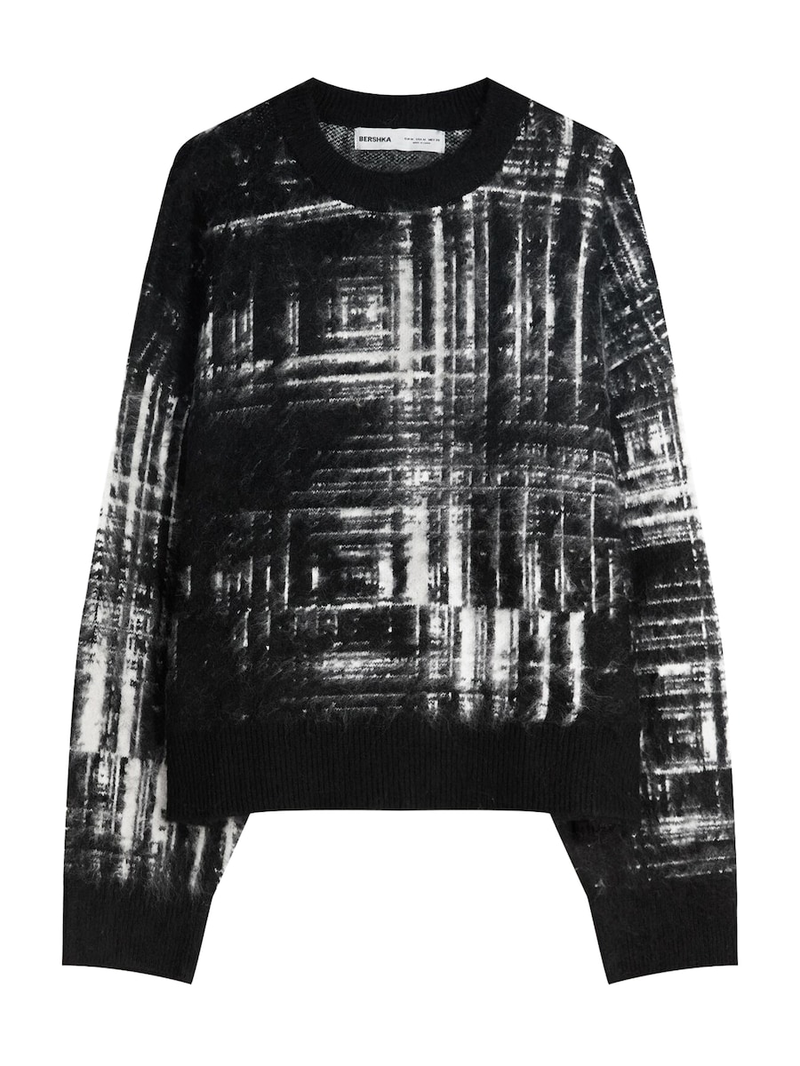 Свитер Bershka, черный
Свитер Bershka, черный