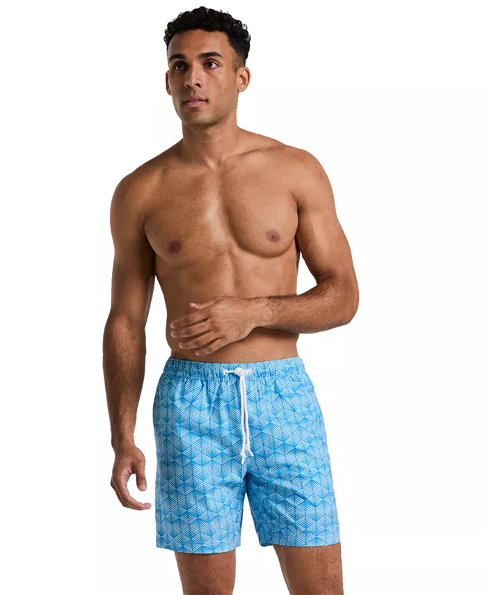 Мужские облегающие шорты для плавания Volley с геометрическим принтом, длина 7" Original Penguin, синий
Мужские облегающие шорты для плавания Volley с геометрическим принтом, длина 7" Original Penguin, синий