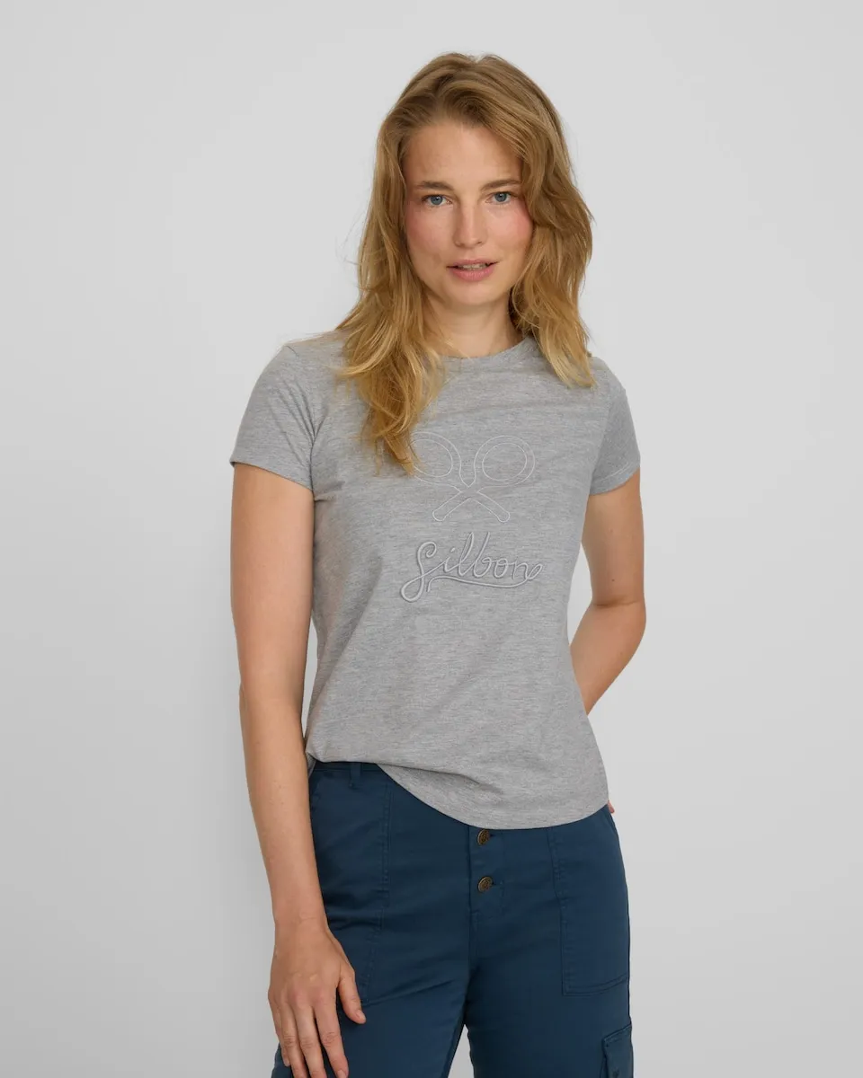 Классическая серая женская футболка Silbon, серый
Классическая серая женская футболка Silbon, серый