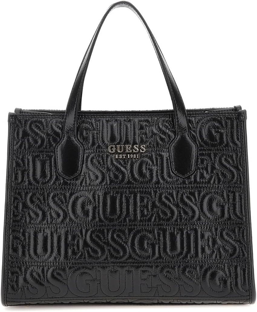 Сумка-тоут GUESS Silvana с двумя отделениями, Black
Сумка-тоут GUESS Silvana с двумя отделениями, Black