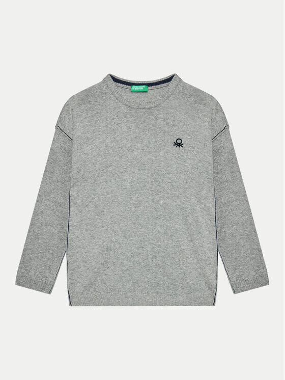 Свитер обычного кроя United Colors Of Benetton, серый 
Свитер обычного кроя United Colors Of Benetton, серый