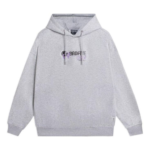 Толстовка с капюшоном badfive с графическим принтом Li-Ning, серый 
Толстовка с капюшоном badfive с графическим принтом Li-Ning, серый