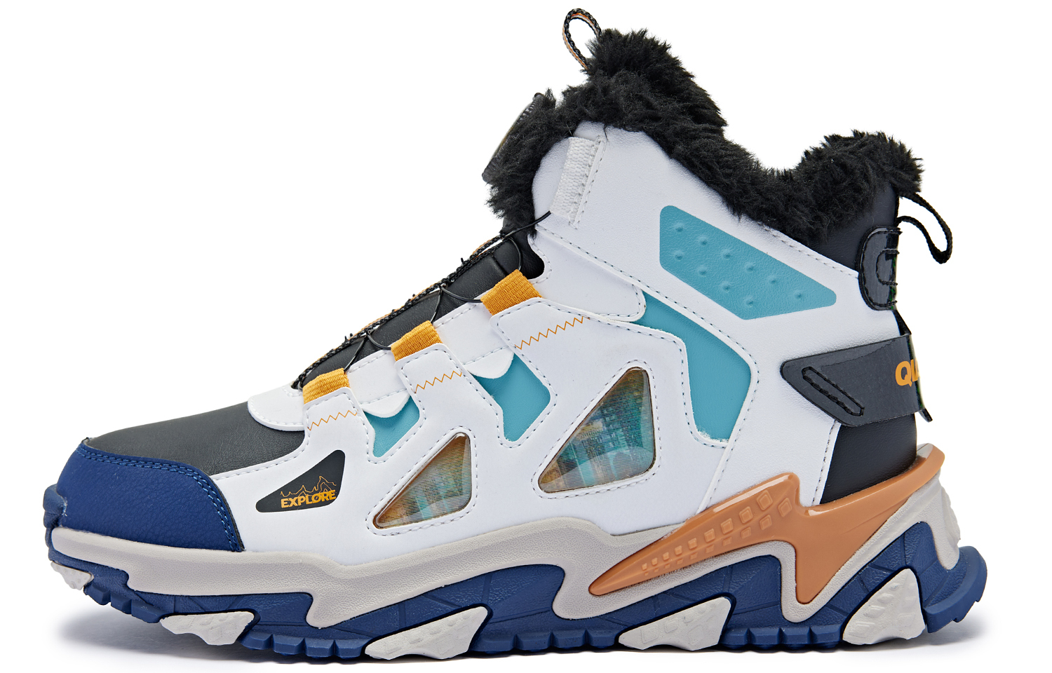 QIAODAN Детские баскетбольные кроссовки Mid Top с противоскользящей износостойкой подошвой черный охра для подростков
QIAODAN Детские баскетбольные кроссовки Mid Top с противоскользящей износостойкой подошвой черный охра для подростков