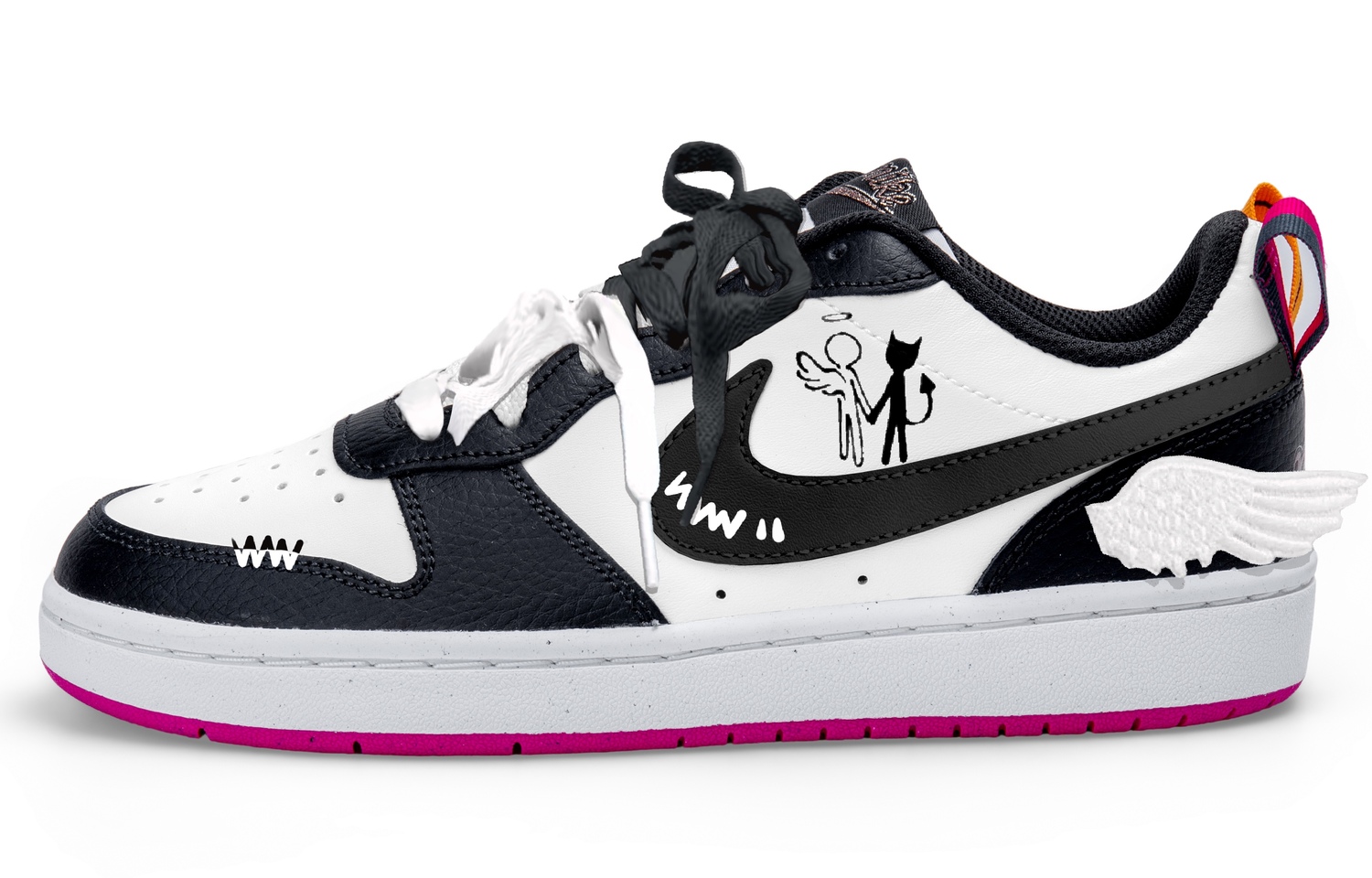 Nike Court Borough Low top Kids' Skateboarding Shoes White Black Teenagers
Nike Court Borough Low top Kids' Skateboarding Shoes White Black Teenagers