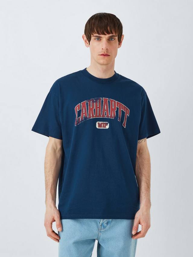 Лекционная хлопчатобумажная футболка с логотипом regular fit с коротким рукавом Carhartt WIP, цвет Ink
Лекционная хлопчатобумажная футболка с логотипом regular fit с коротким рукавом Carhartt WIP, цвет Ink