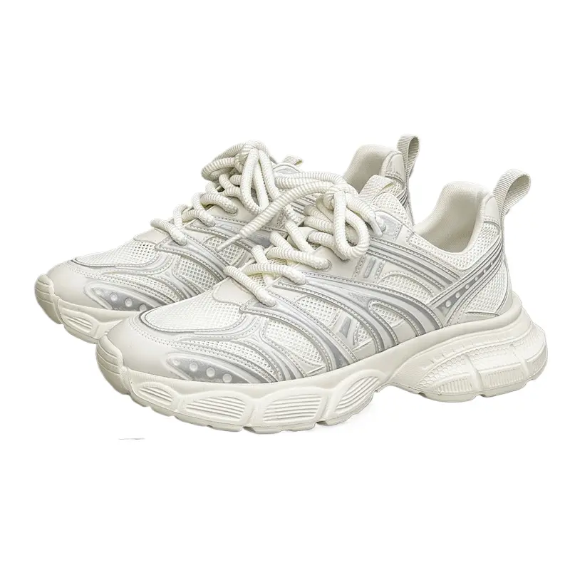 Xiwencha Дышащие массивные кроссовки мужские низкие белые, цвет White
Xiwencha Дышащие массивные кроссовки мужские низкие белые, цвет White