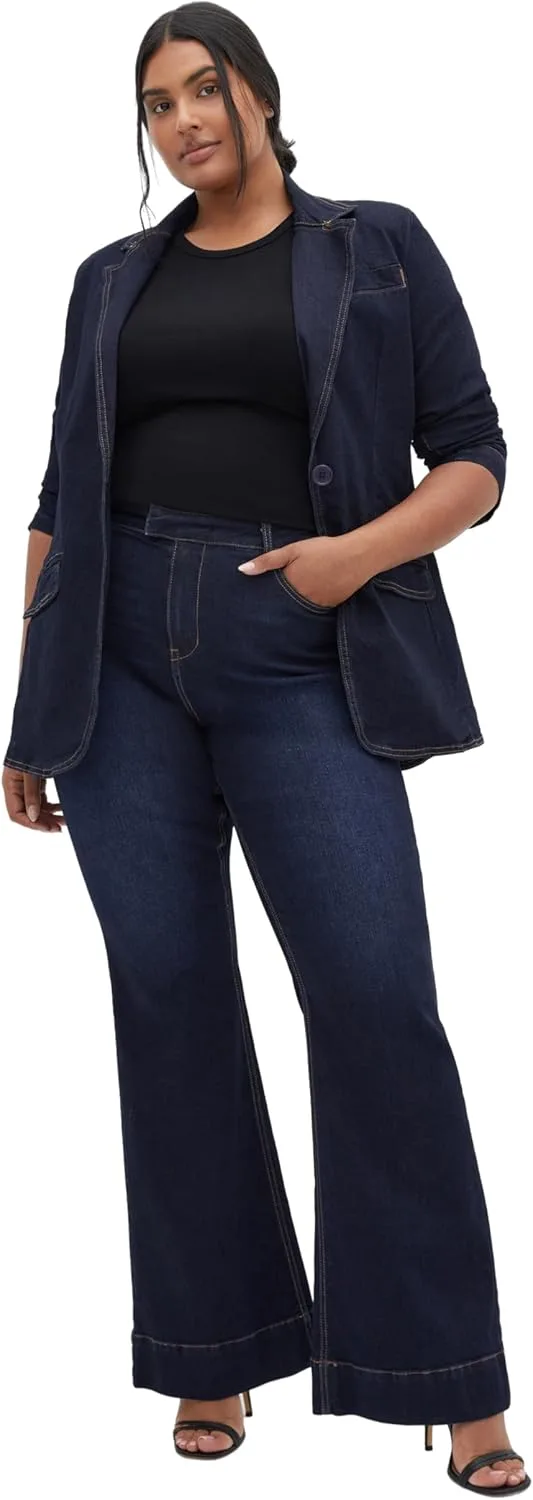 City Chic Women's Plus Size West End Dark Denim Jean
City Chic Women's Plus Size West End Dark Denim Jean