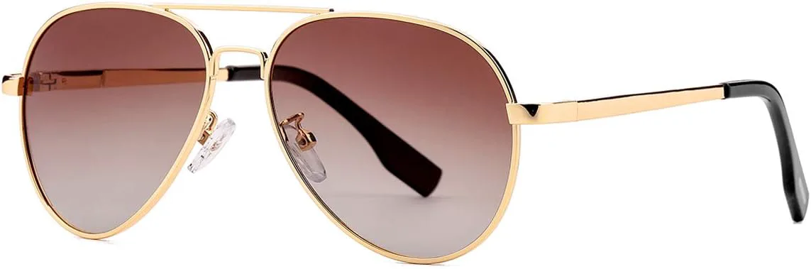 Поляризованные солнцезащитные очки-авиаторы Gleyemor для женщин и мужчин с маленьким лицом, размер 52 мм, 100% защита от УФ-излучения, 02 Gold/Gradient Brown
Поляризованные солнцезащитные очки-авиаторы Gleyemor для женщин и мужчин с маленьким лицом, размер 52 мм, 100% защита от УФ-излучения, 02 Gold/Gradient Brown