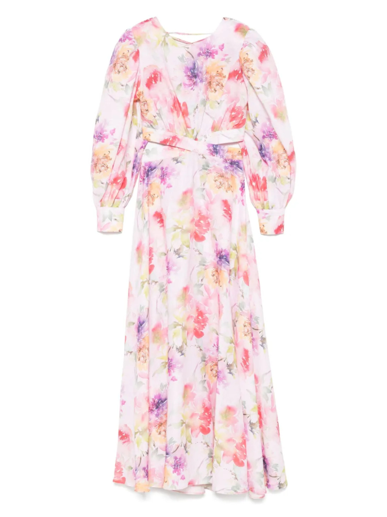 Платье макси с цветочным принтом ACTUALEE, розовый 
Платье макси с цветочным принтом ACTUALEE, розовый