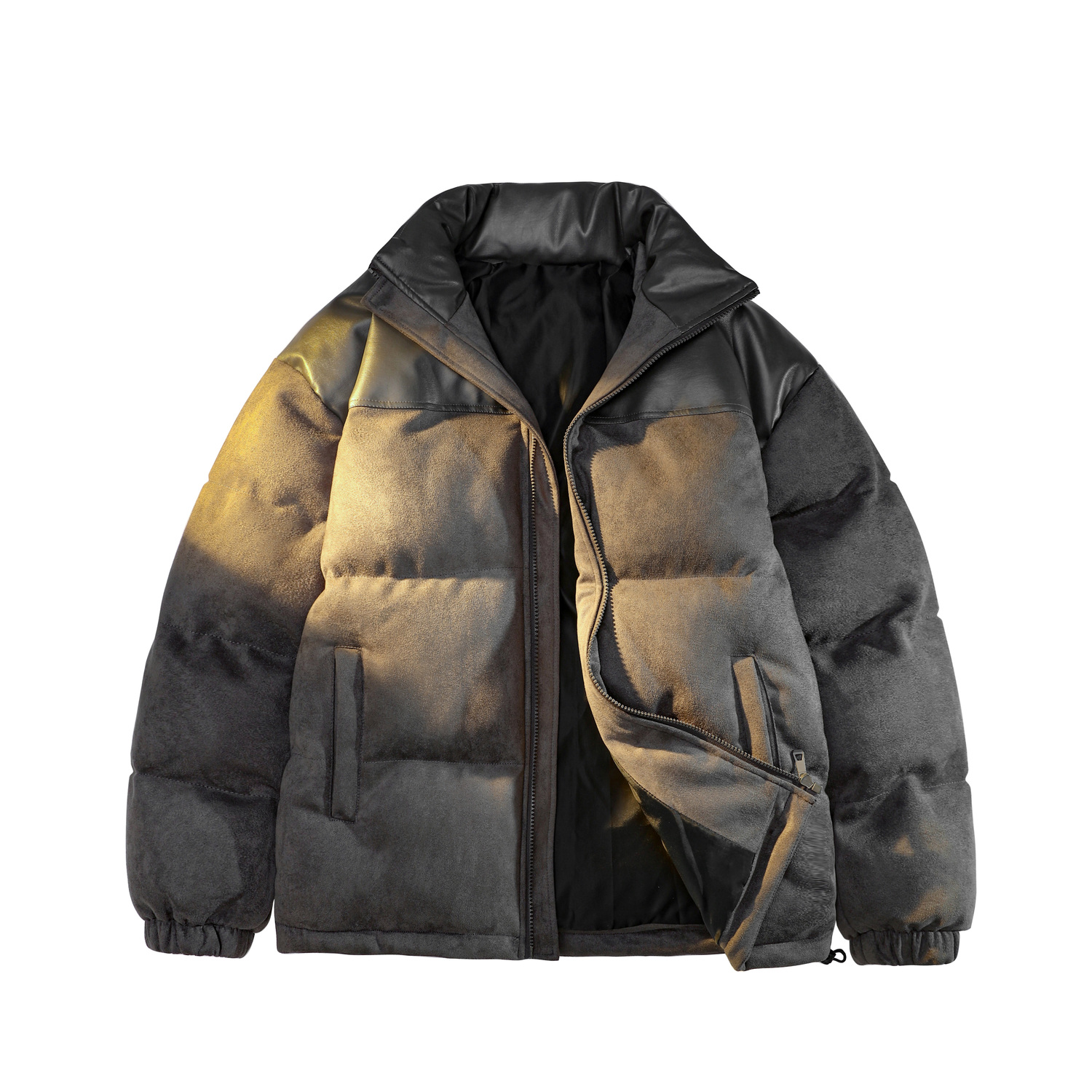 BRUMAIRE Пуховик Unisex, Dark Gray Patchwork PU Style
BRUMAIRE Пуховик Unisex, Dark Gray Patchwork PU Style