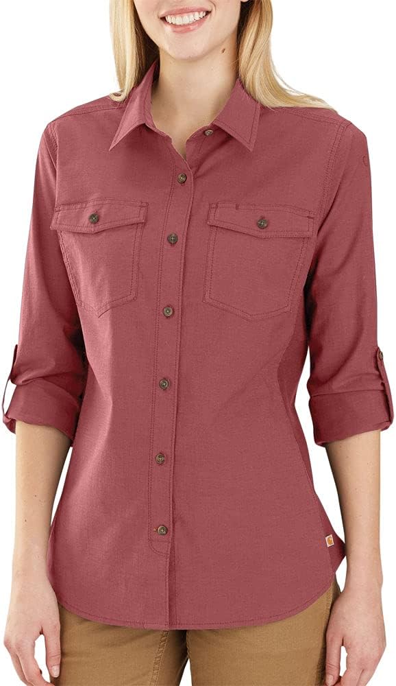Carhartt Women's 103600 Женская рубашка Rugged Flex Bozeman, Claystone
Carhartt Women's 103600 Женская рубашка Rugged Flex Bozeman, Claystone