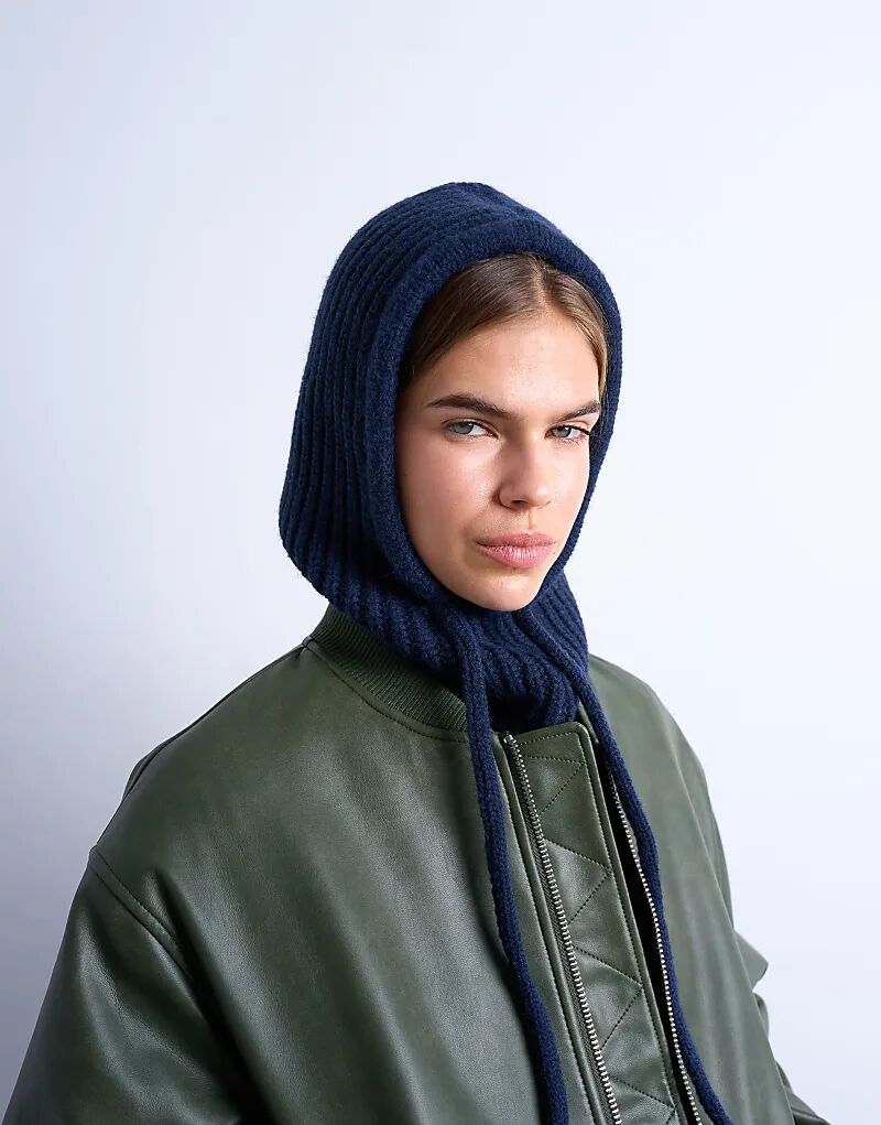 Ребристая балаклава Topshop Hero темно-синего цвета
Ребристая балаклава Topshop Hero темно-синего цвета