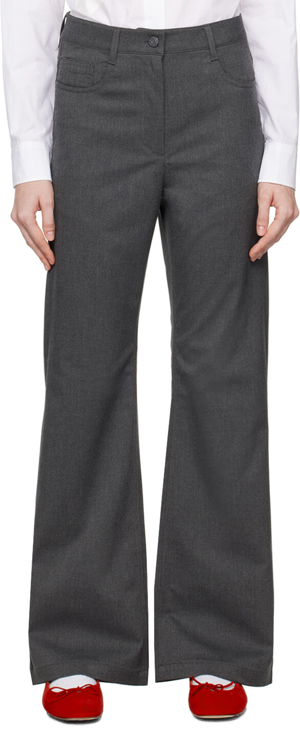 Серые свободные брюки-клеш OPEN YY
Серые свободные брюки-клеш OPEN YY