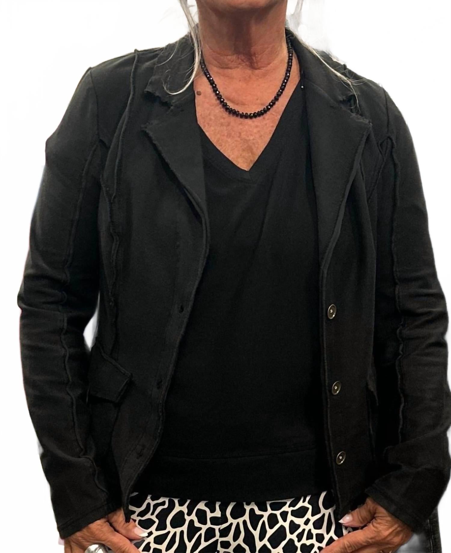 Черный трикотажный блейзер Dunne из твила Xcvi, черный
Черный трикотажный блейзер Dunne из твила Xcvi, черный