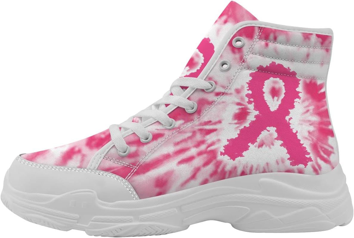 Кроссовки Quorax для женщин с осведомленностью о раке груди, высокие на шнуровке, из хлопка, подарок для нее и для него, белый/розовый
Кроссовки Quorax для женщин с осведомленностью о раке груди, высокие на шнуровке, из хлопка, подарок для нее и для него, белый/розовый