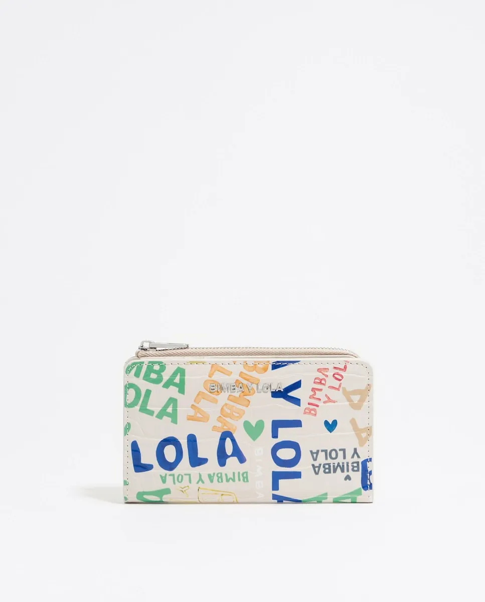 Женский кошелек с тиснением под крокодила Bimba y Lola, белый
Женский кошелек с тиснением под крокодила Bimba y Lola, белый
