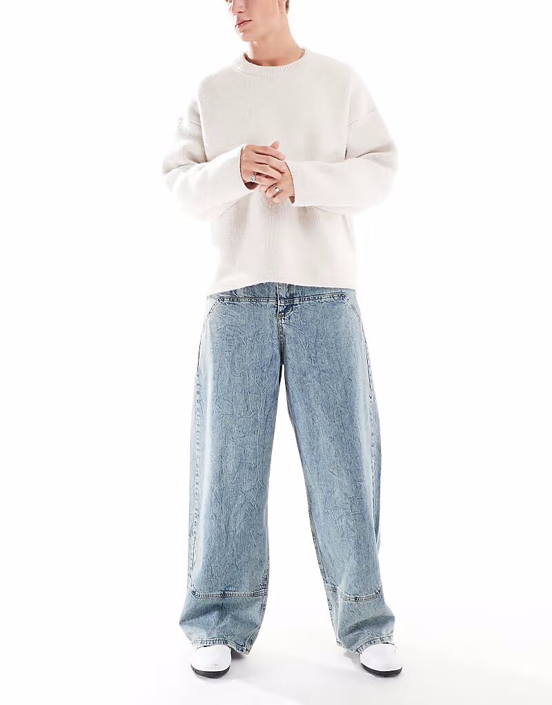 Свободные джинсы-карпентер, средне-синие Asos Design
Свободные джинсы-карпентер, средне-синие Asos Design