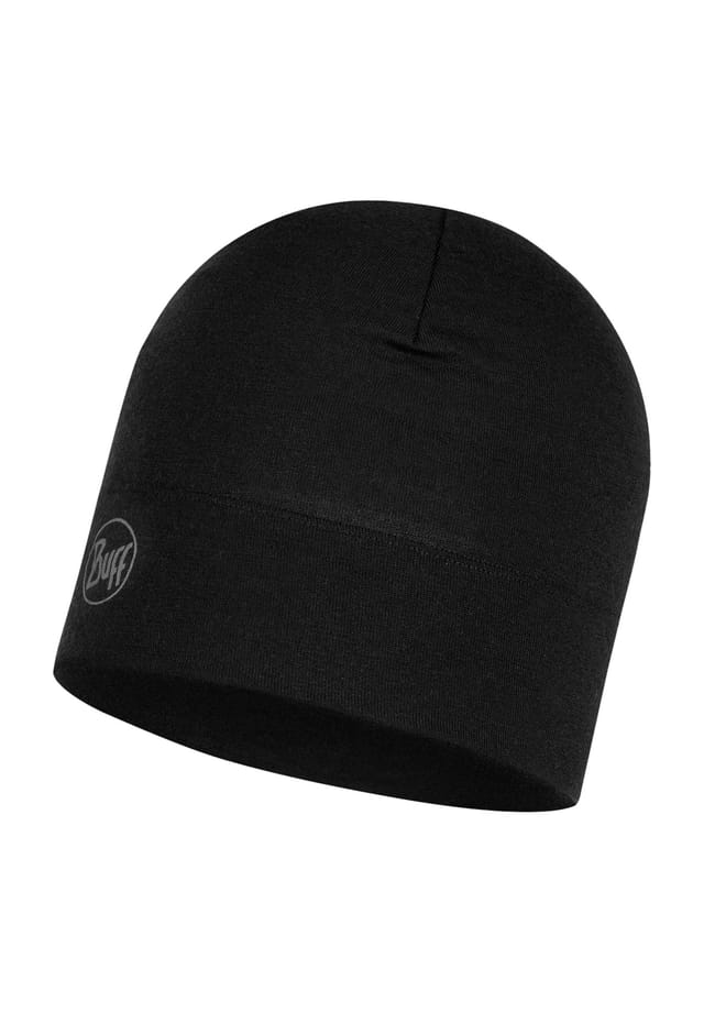 Зимняя шапка из мериносовой шерсти с принтом логотипа препятствующим появлению запаха Buff, черный 
Зимняя шапка из мериносовой шерсти с принтом логотипа препятствующим появлению запаха Buff, черный