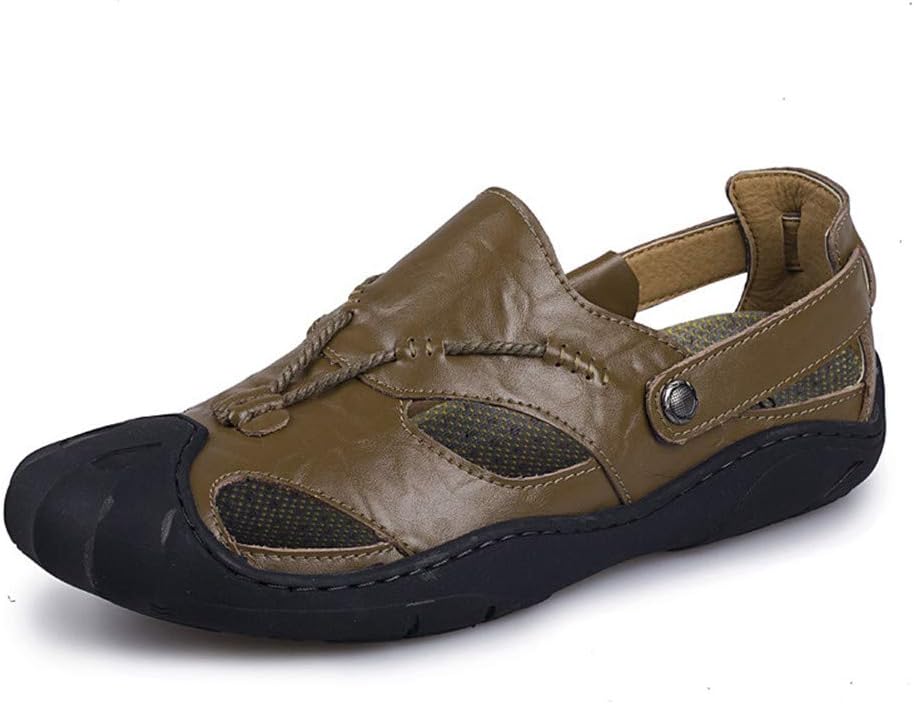 Мужские сандалии ChicWind с закрытым носком из кожи, рыбацкого типа, для летнего похода, хаки
Мужские сандалии ChicWind с закрытым носком из кожи, рыбацкого типа, для летнего похода, хаки