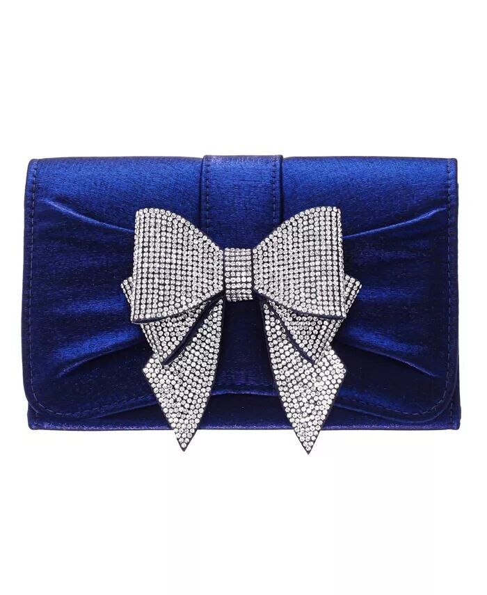 Клатч-бабочка с многоуровневым кристаллом Nina, синий
Клатч-бабочка с многоуровневым кристаллом Nina, синий