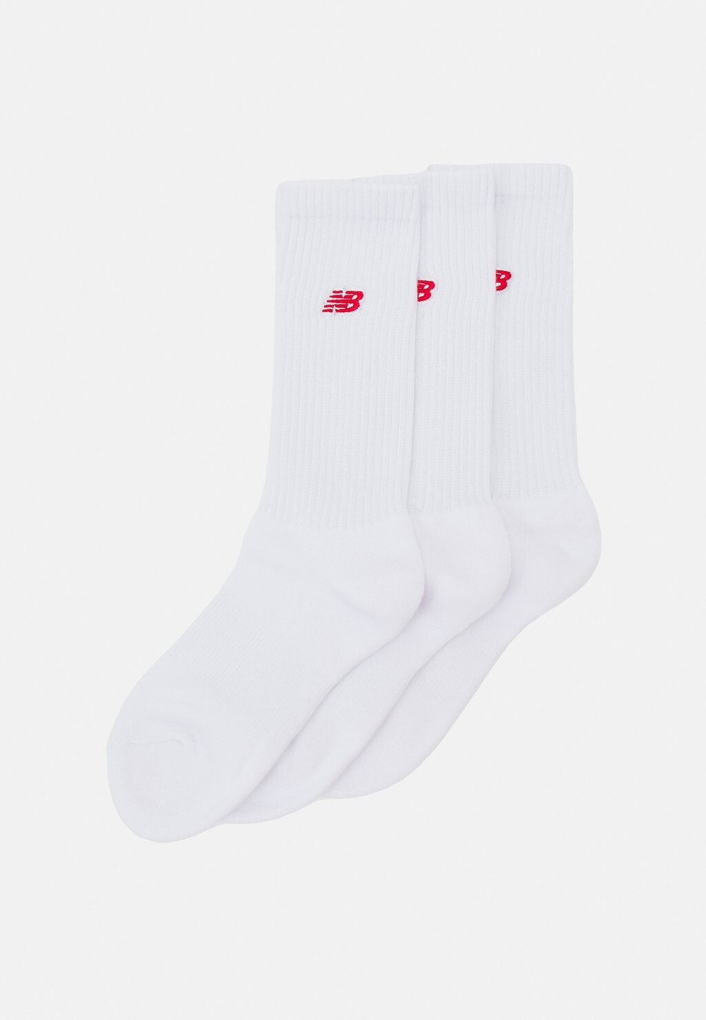 Носки ESSENTIALS CUSHIONED CREW SOCKS PATCH LOGO 3 PACK New Balance, белый 
Носки ESSENTIALS CUSHIONED CREW SOCKS PATCH LOGO 3 PACK New Balance, белый
