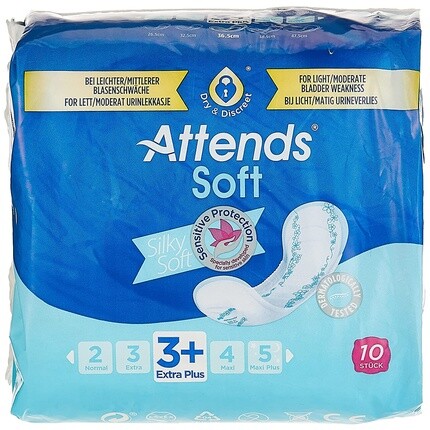 Гигиенические прокладки Soft 3+ Extra Plus при легкой слабости мочевого пузыря Attends
Гигиенические прокладки Soft 3+ Extra Plus при легкой слабости мочевого пузыря Attends