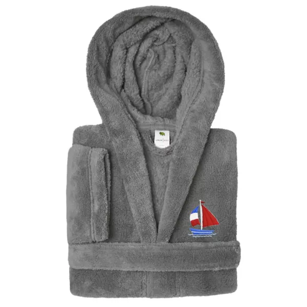 Детский супер плюшевый халат с капюшоном в виде лодки Linum Home Textiles, серый
Детский супер плюшевый халат с капюшоном в виде лодки Linum Home Textiles, серый