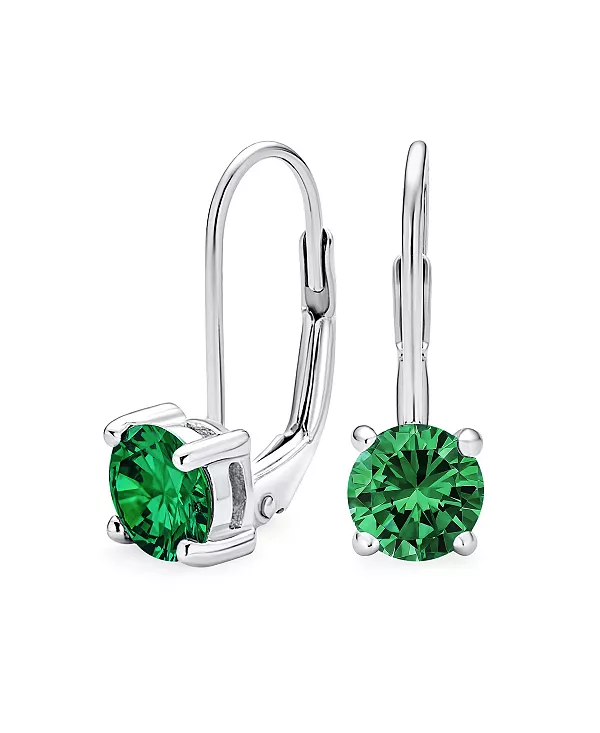 Изящные серьги-подвески с круглой оправой, кубическим цирконием и солитером CZ 0,50 карата, с застежкой-рычагом, покрытые розовым золотом 925 пробы Bling Jewelry, green
Изящные серьги-подвески с круглой оправой, кубическим цирконием и солитером CZ 0,50 карата, с застежкой-рычагом, покрытые розовым золотом 925 пробы Bling Jewelry, green