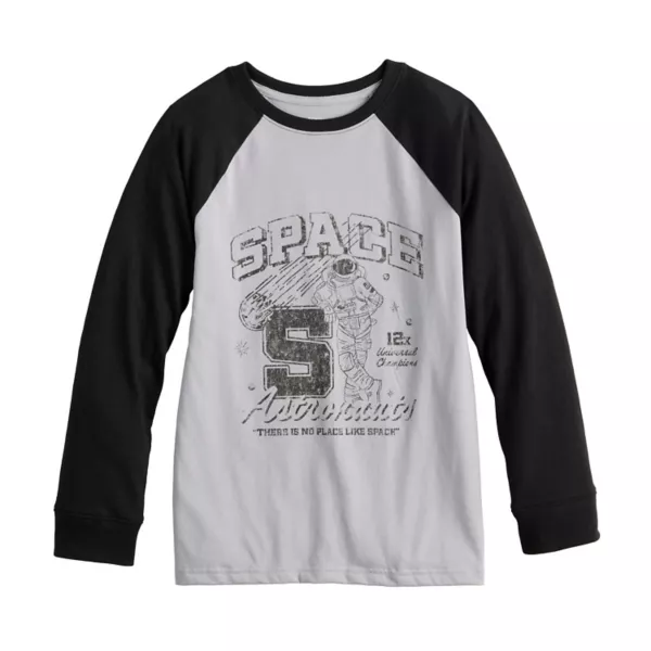 Футболка реглан с длинным рукавом для мальчиков 8-20 лет, обычная и хаски Sonoma Goods For Life, цвет grey astronauts
Футболка реглан с длинным рукавом для мальчиков 8-20 лет, обычная и хаски Sonoma Goods For Life, цвет grey astronauts