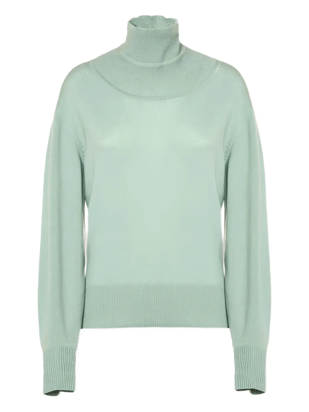 Свитер с воротником-гольф и ажурной вязкой Malo, зеленый
Свитер с воротником-гольф и ажурной вязкой Malo, зеленый