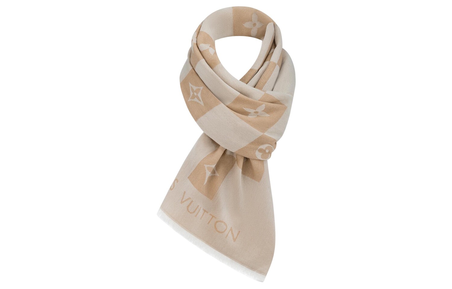 Шарф женский Louis Vuitton вязаный, бежевый
Шарф женский Louis Vuitton вязаный, бежевый