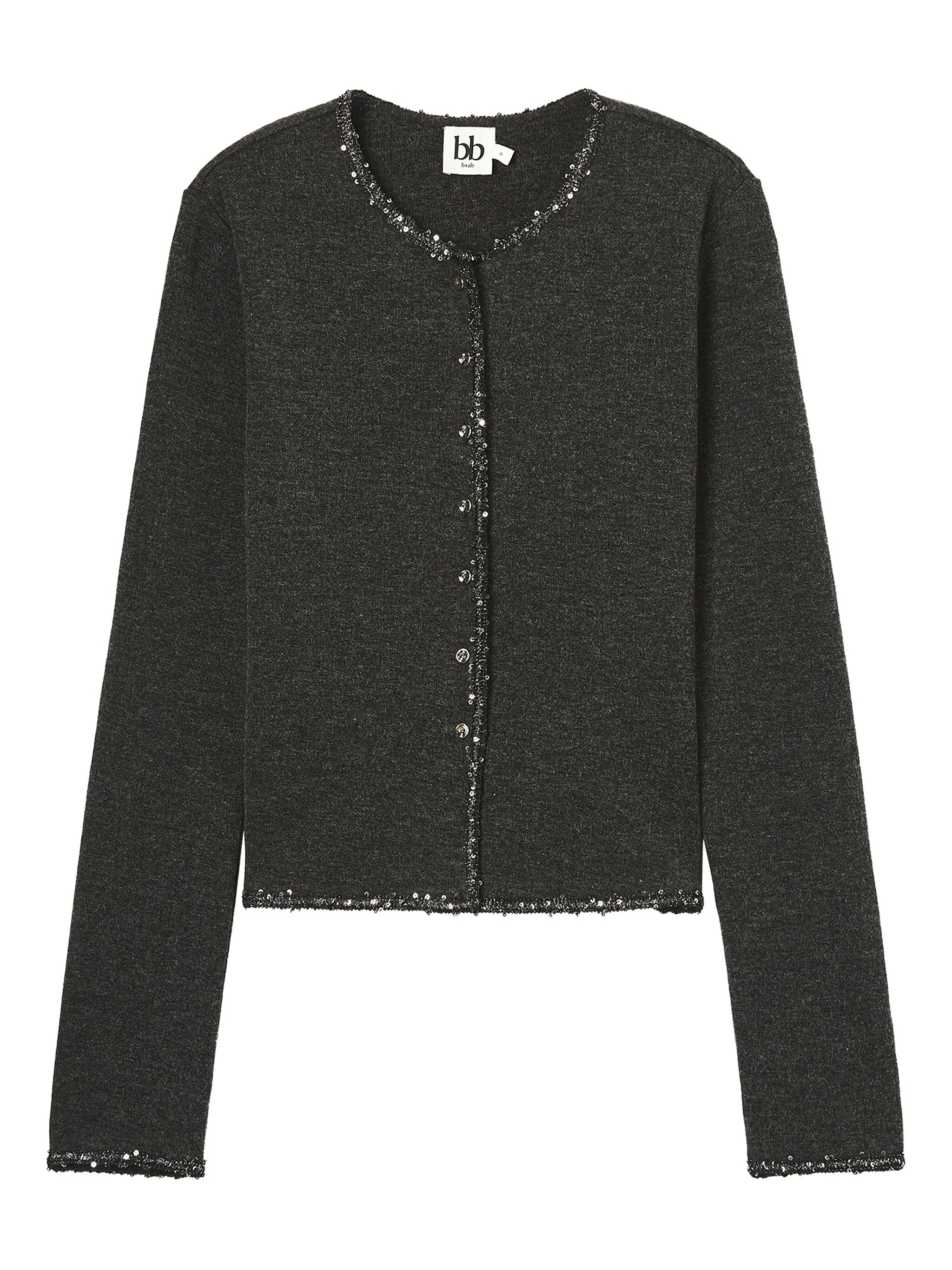 Кардиган с декорированными пуговицами B+Ab, серый
Кардиган с декорированными пуговицами B+Ab, серый
