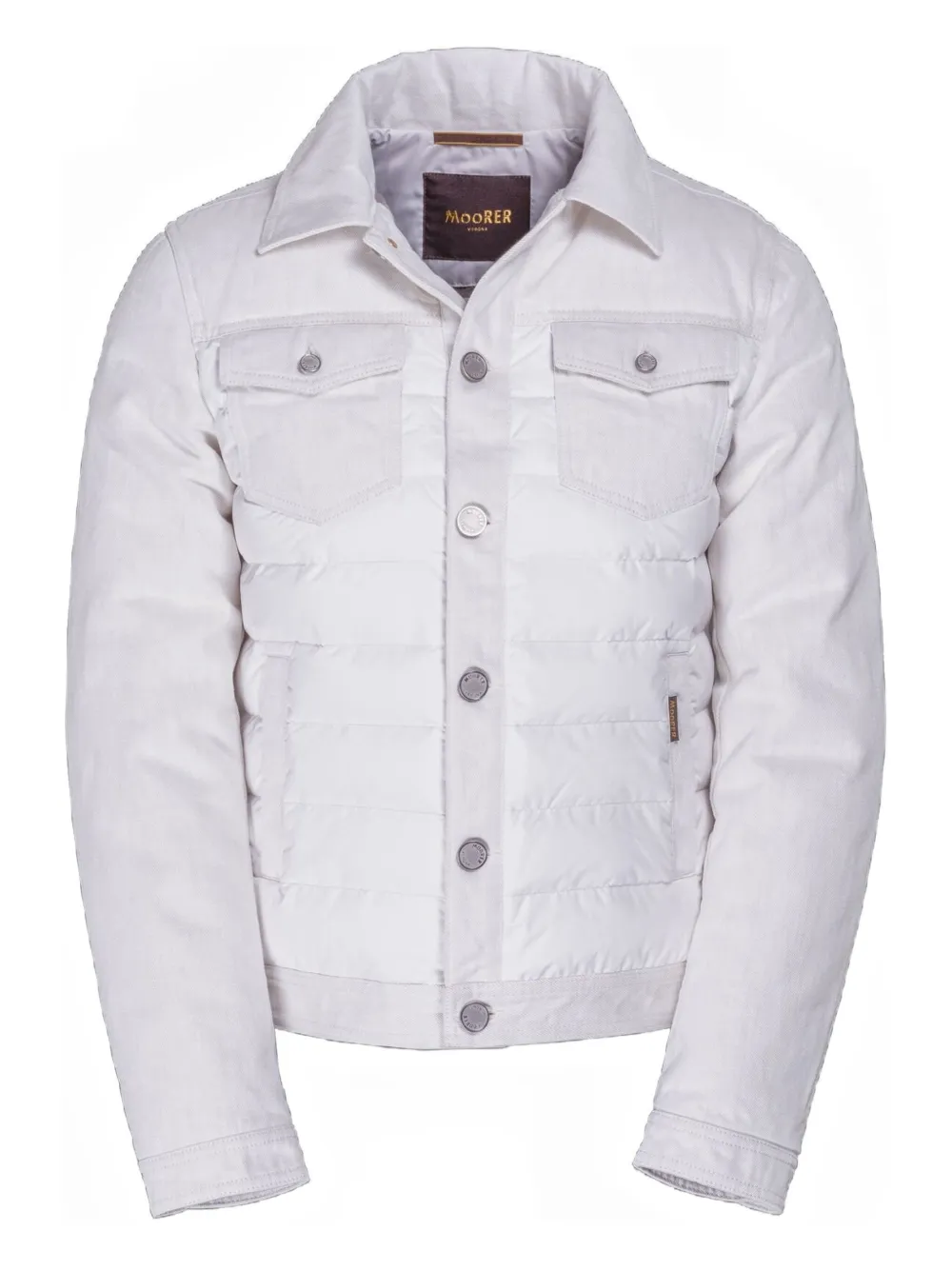 Стеганая джинсовая куртка Moorer, белый
Стеганая джинсовая куртка Moorer, белый