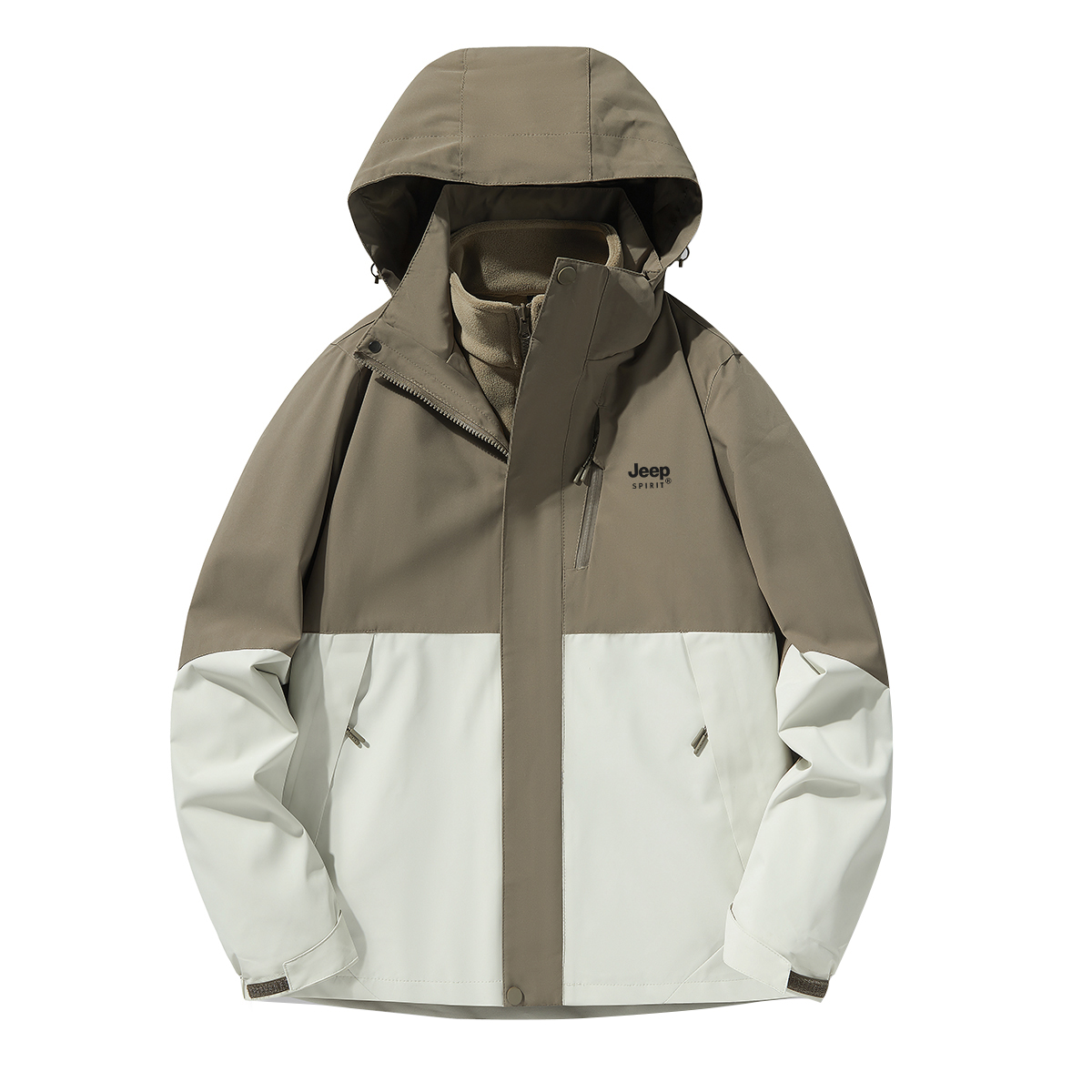 Куртка ветровка мужская JEEP SPIRIT, черный/бежевый кроличий серый 
Куртка ветровка мужская JEEP SPIRIT, черный/бежевый кроличий серый