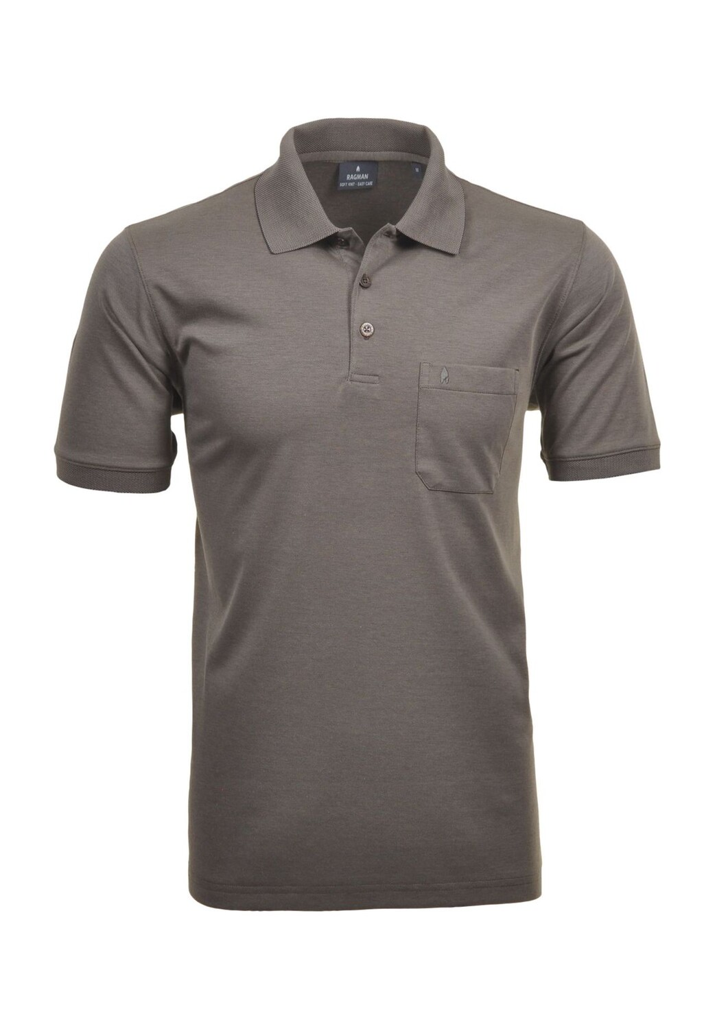 Рубашка-поло, нагрудный карман, мужская RAGMAN, песочный 
Рубашка-поло, нагрудный карман, мужская RAGMAN, песочный