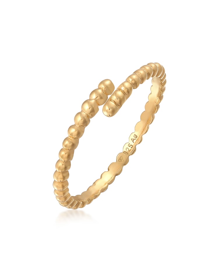 Elli Кольцо из серебра 925 пробы с золотым шариком
Elli Кольцо из серебра 925 пробы с золотым шариком