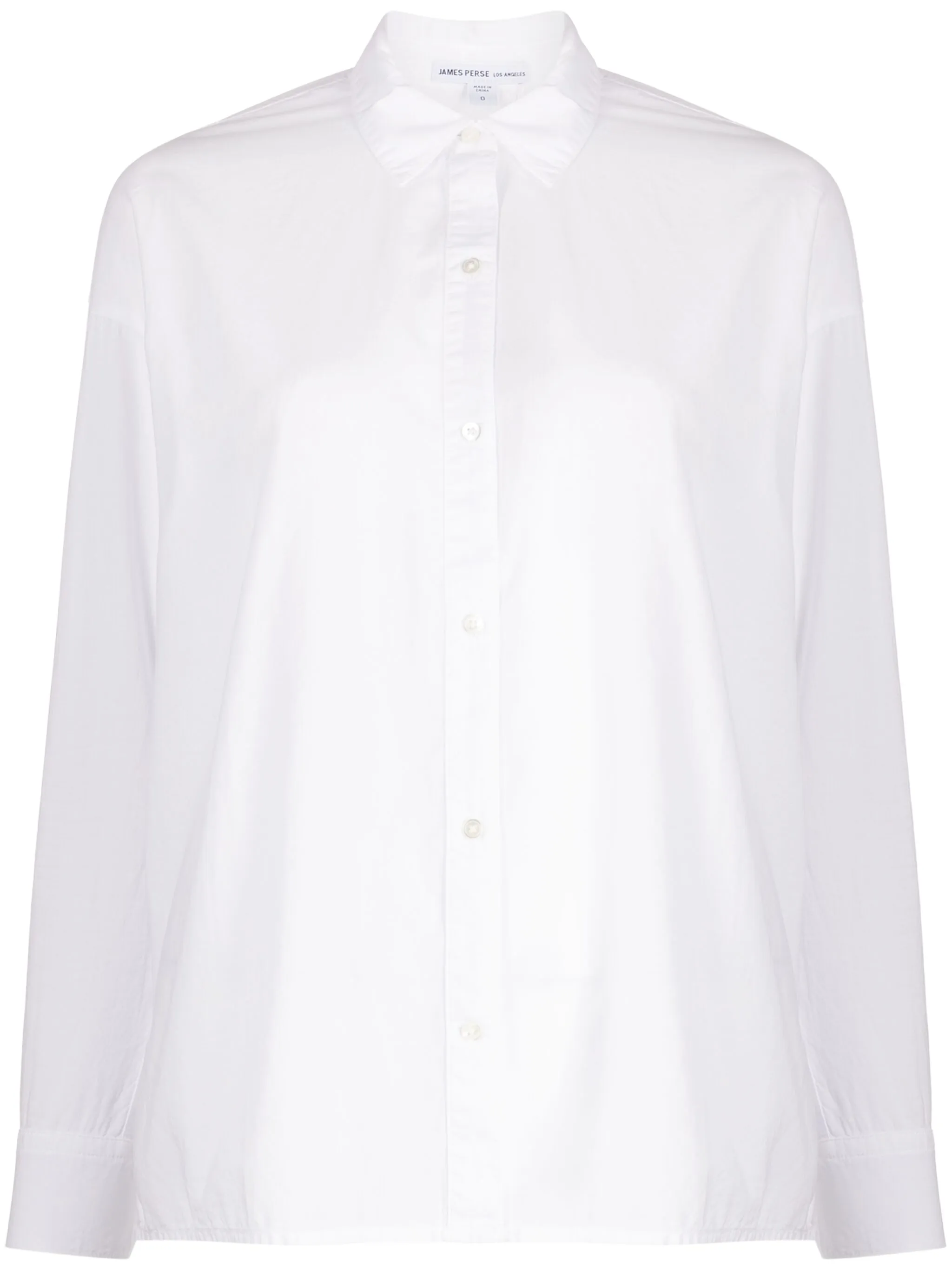 Поплиновая рубашка с отложным воротником James Perse, белый
Поплиновая рубашка с отложным воротником James Perse, белый