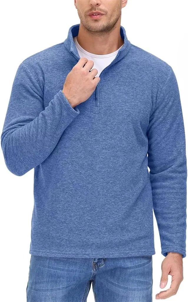 Мужской флисовый свитер с воротником-стойкой и молнией на 1/4 Dninmim
Мужской флисовый свитер с воротником-стойкой и молнией на 1/4 Dninmim