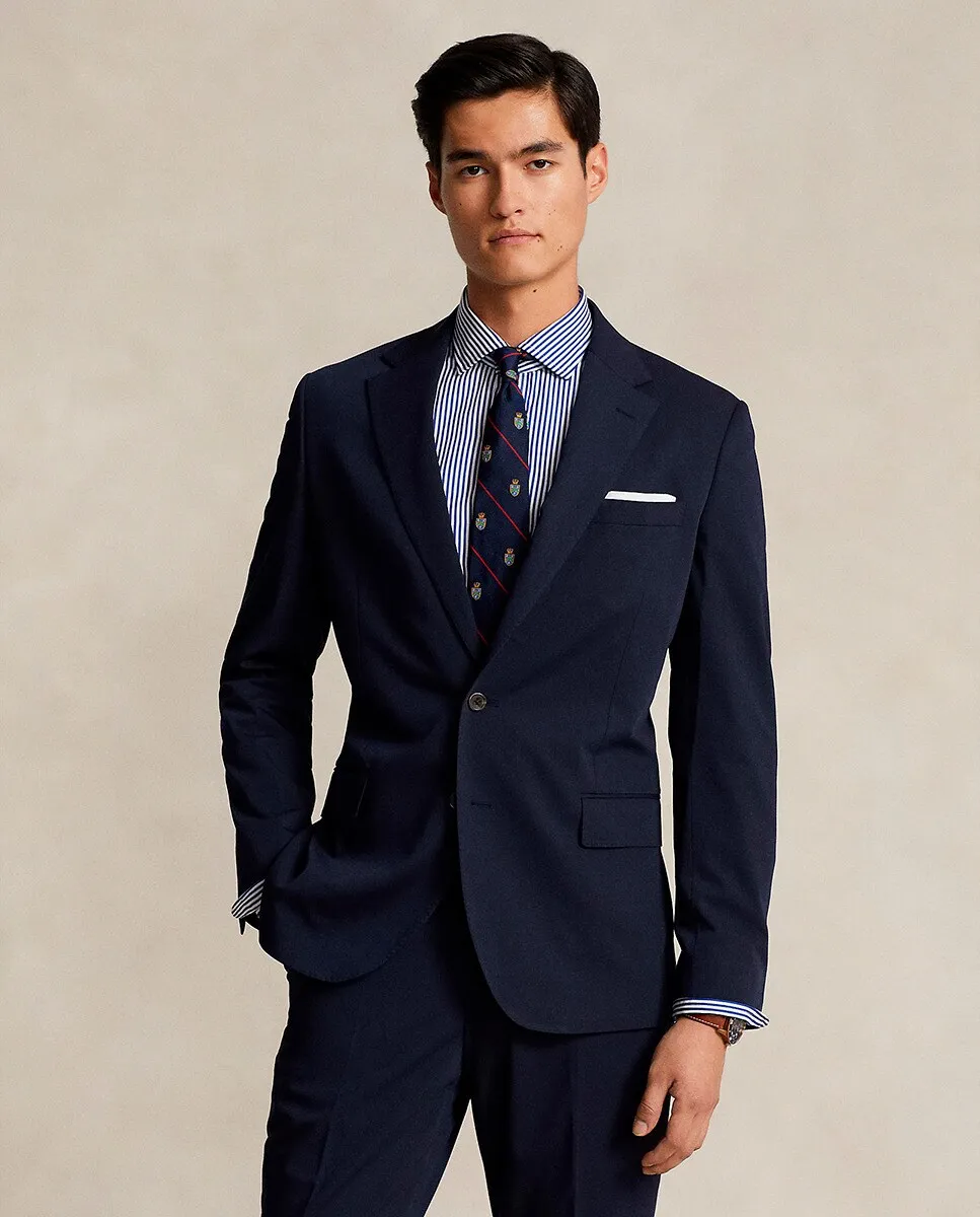 Мужской классический пиджак из эластичного твила Polo Ralph Lauren, темно-синий
Мужской классический пиджак из эластичного твила Polo Ralph Lauren, темно-синий