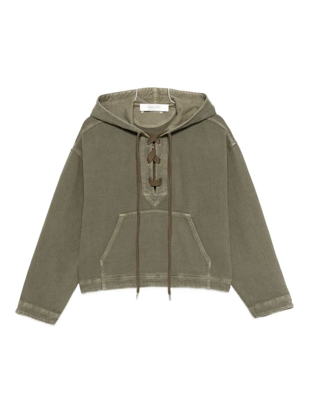 Худи на шнуровке GOLDEN GOOSE, зеленый
Худи на шнуровке GOLDEN GOOSE, зеленый