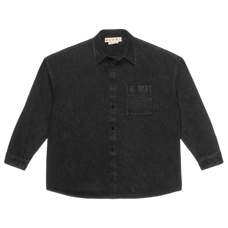 Рубашка Marni Marble Dyed Denim Shirt, черный
Рубашка Marni Marble Dyed Denim Shirt, черный
